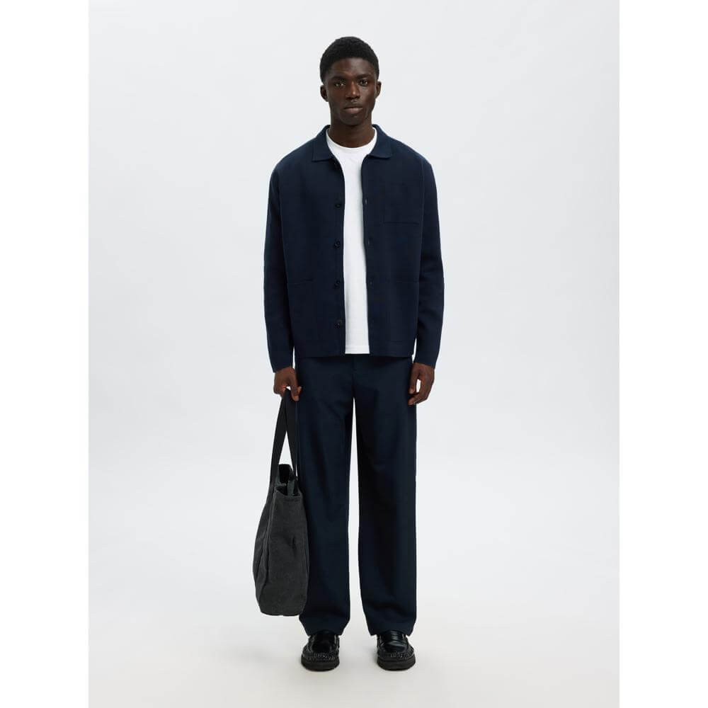 Selected Mike Light Polo Cardigan